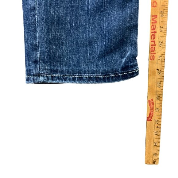 BKE Mens 33R Carter Straight Jeans Blue Denim Zip Fly Medium‎ Wash Stretch - Picture 13 of 16